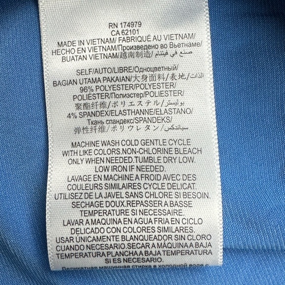 BCBGeneration Womens Surplice Twist Front Wrap Mini Cocktail Dress Blue XS NWT - Picture 7 of 14